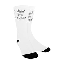 Load image into Gallery viewer, GOD 1st "Blessed&amp;HighlyFavored" Women's Custom Socks
