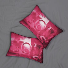 Load image into Gallery viewer, GOD 1st Spun Lumbar Pillow (Pink)
