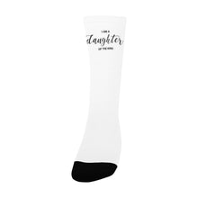 Load image into Gallery viewer, GOD 1st "Daughter Of The King" Custom Socks for Women
