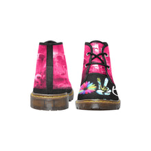 Load image into Gallery viewer, GOD1st "Love" (Pink&amp;Black) Women's Canvas Chukka Boots
