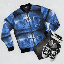 Load image into Gallery viewer, GOD 1st Unisex Bomber Jacket (Blue)
