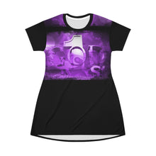 Load image into Gallery viewer, GOD 1st T-Shirt Dress 👗 (Black&amp;Purple)
