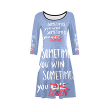 Load image into Gallery viewer, GOD 1st "YouWinYouLearn" 3/4 Sleeve Sundress (Sky Blue)
