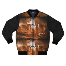 Load image into Gallery viewer, GOD 1st Unisex Bomber Jacket (Rust&amp;Black)
