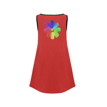 Load image into Gallery viewer, GOD 1st “Life without Jesus" (Red) Girls' Sleeveless Dress (Model D58)
