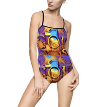 Load image into Gallery viewer, GOD 1st One-piece 🏊🏼‍♀️Swimsuit (Multicolored&amp;White)
