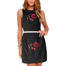 Load image into Gallery viewer, GOD 1st "Rose &amp; Hearts" Eos Women's Sleeveless Dress
