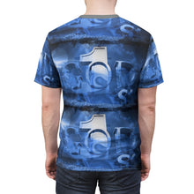 Load image into Gallery viewer, GOD 1st Unisex Cut &amp; Sew Tee (Blue)
