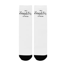 Load image into Gallery viewer, GOD 1st "DaughterOfTheKing" Custom Socks for Women

