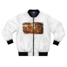 Load image into Gallery viewer, GOD 1st Unisex “I Owe GOD Everything” Bomber Jacket (Og) White
