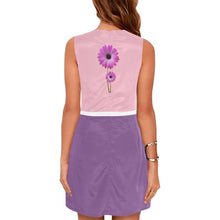 Load image into Gallery viewer, GOD 1st "Royal Tulips" (Pink&amp;Purple) Eos Women's Sleeveless Dress
