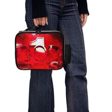 Load image into Gallery viewer, GOD 1st (Red) Leather Lunch Bag
