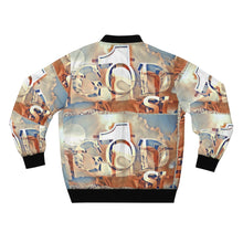 Load image into Gallery viewer, GOD 1st Unisex Bomber Jacket (SkyBlue&amp;beige)
