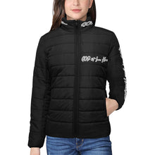 Load image into Gallery viewer, GOD1st "Love One Another" Women's Stand Collar Padded Jacket
