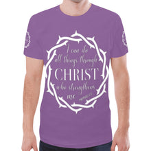 Load image into Gallery viewer, GOD 1st "Christ who Strengthens" New T-shirt for Men
