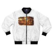 Load image into Gallery viewer, GOD 1st “BIGGUMS WET” Bomber Jacket (Og) White
