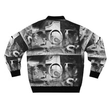 Load image into Gallery viewer, GOD 1st Unisex Bomber Jacket (B&amp;W)
