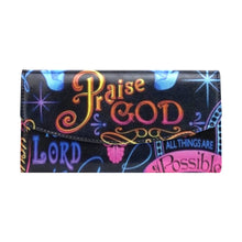 Load image into Gallery viewer, GOD 1st, "Praise GOD" Women's Flap Wallet (Model 1707)
